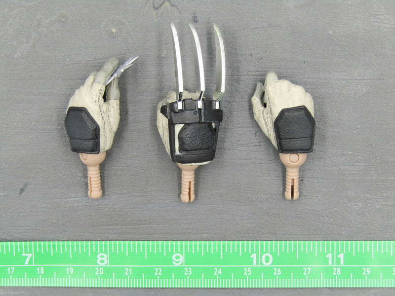 Load image into Gallery viewer, GI JOE - Camo Storm Shadow - Black &amp; White Weaponed Hand Set (x3)
