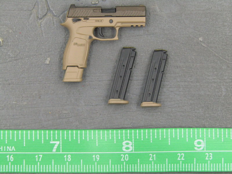 Load image into Gallery viewer, Tan Spring Loaded SIG P320 Pistol w/Magazines
