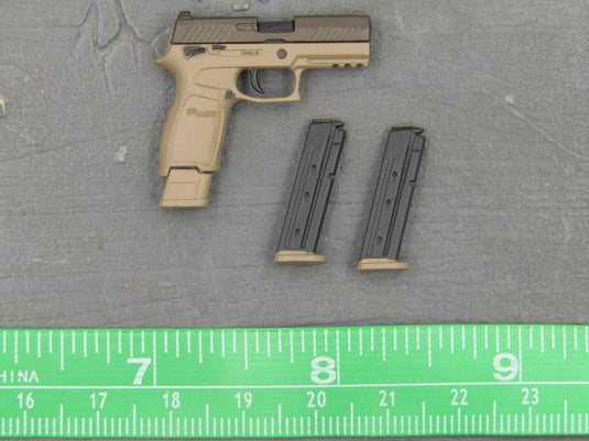 Tan Spring Loaded SIG P320 Pistol w/Magazines