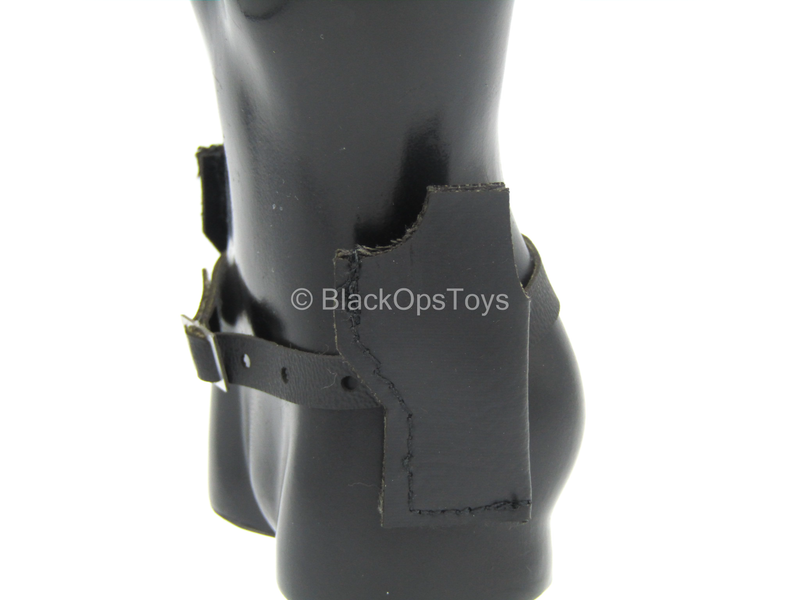 Load image into Gallery viewer, Black Leather Like Dual Waist Pistol Holster - MINT IN PACKAGE
