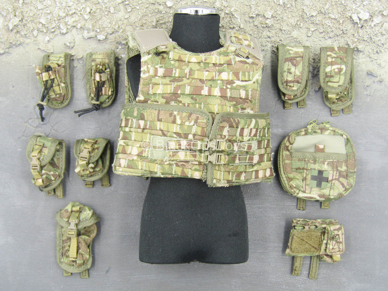 Load image into Gallery viewer, Task Force CB - British MTP Camo Mk V Combat Vest w/Pouch Set
