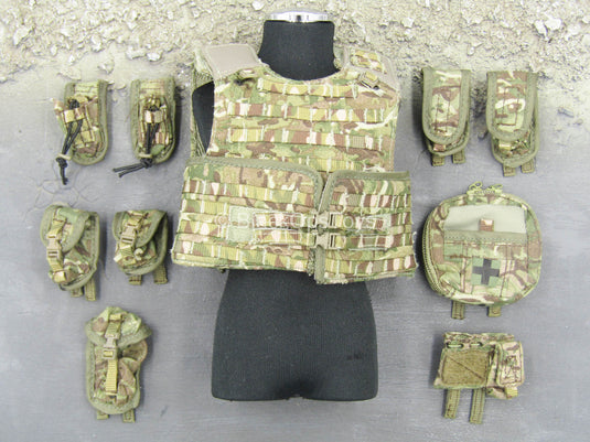 Task Force CB - British MTP Camo Mk V Combat Vest w/Pouch Set