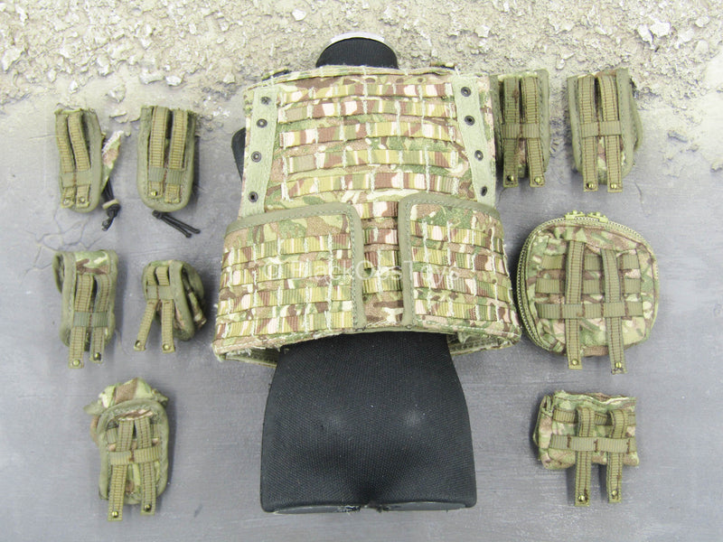 Load image into Gallery viewer, Task Force CB - British MTP Camo Mk V Combat Vest w/Pouch Set
