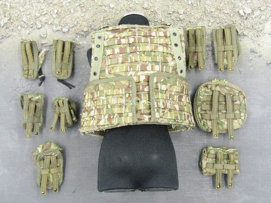 Task Force CB - British MTP Camo Mk V Combat Vest w/Pouch Set