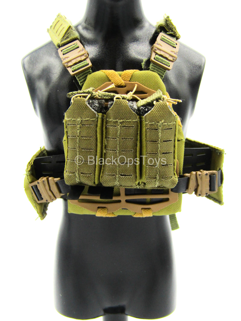 Load image into Gallery viewer, S.A.D. Low Profile - Tan Plate Carrier Vest w/Pouch Set
