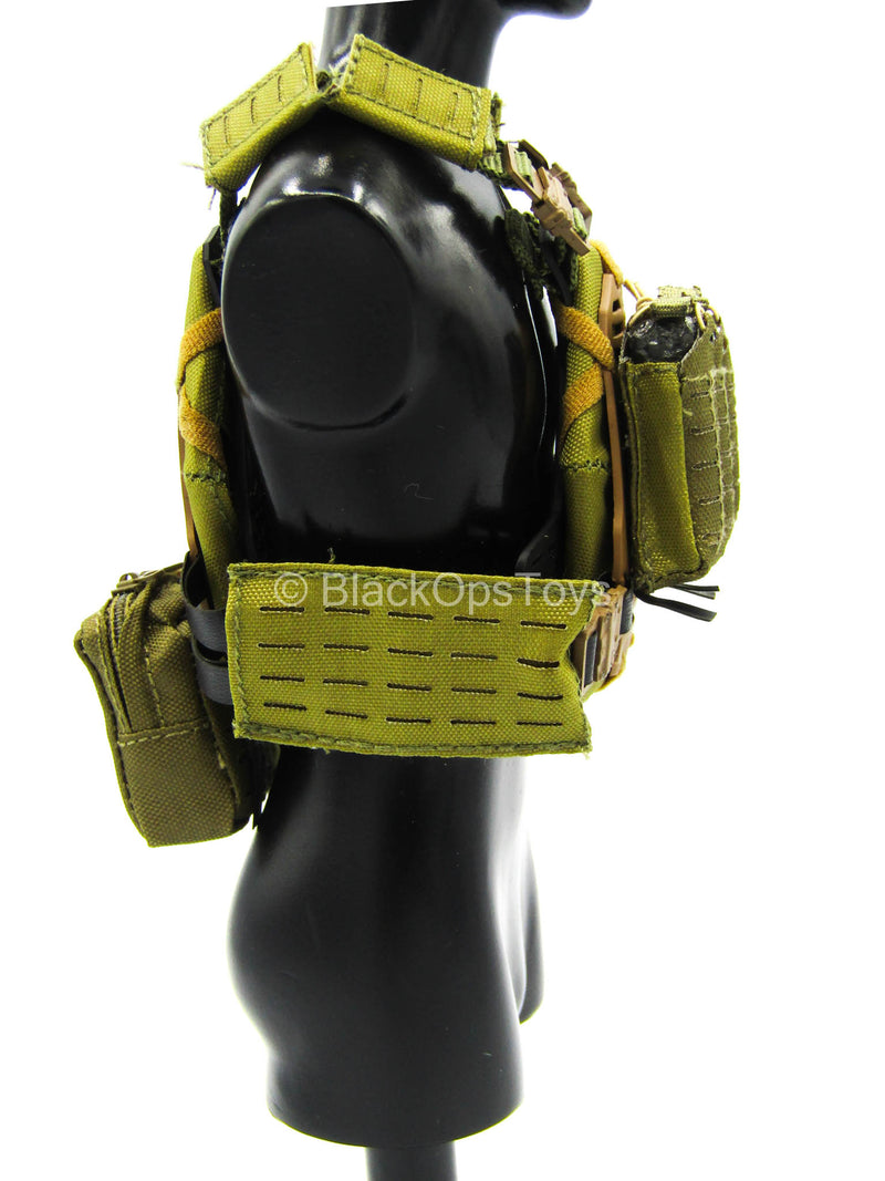 Load image into Gallery viewer, S.A.D. Low Profile - Tan Plate Carrier Vest w/Pouch Set
