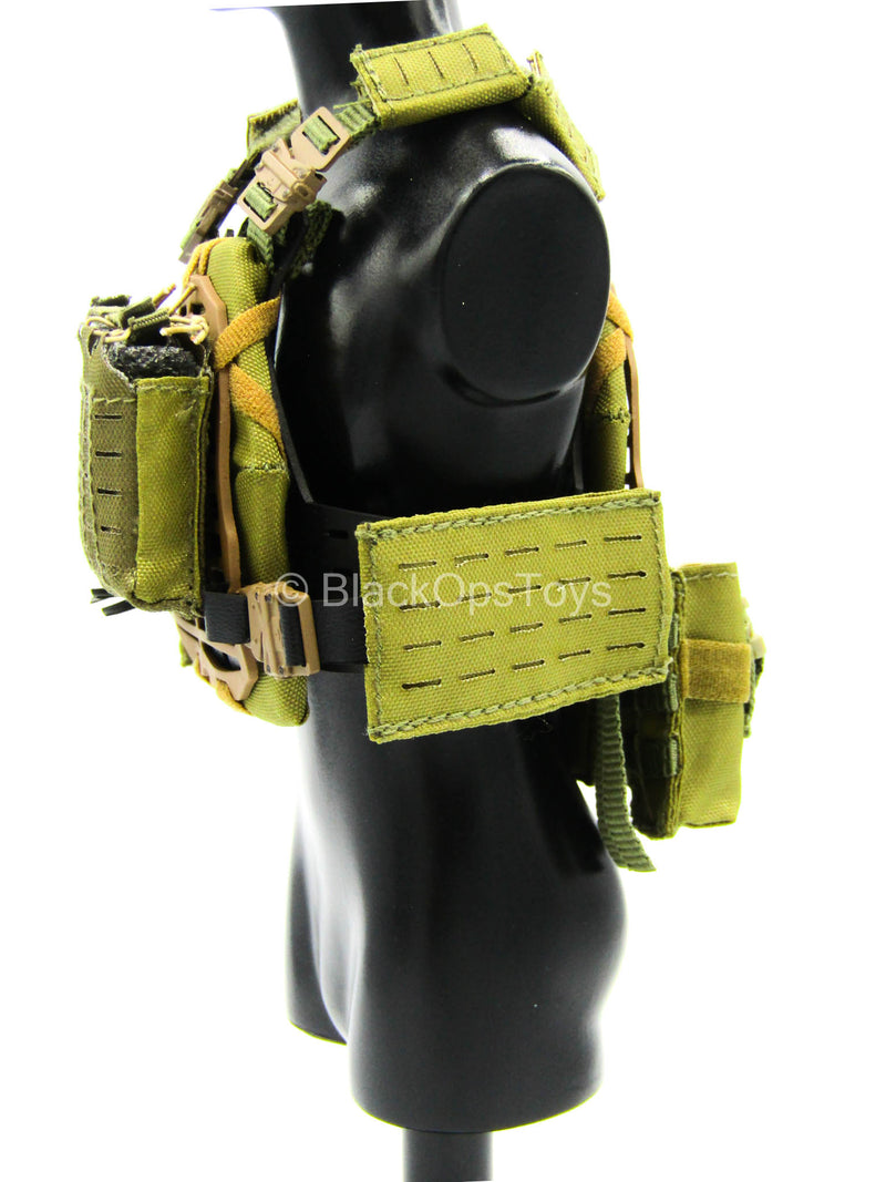 Load image into Gallery viewer, S.A.D. Low Profile - Tan Plate Carrier Vest w/Pouch Set
