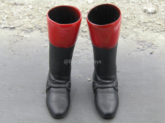 Revolutionary War - Red & Black Boots (Foot Type)