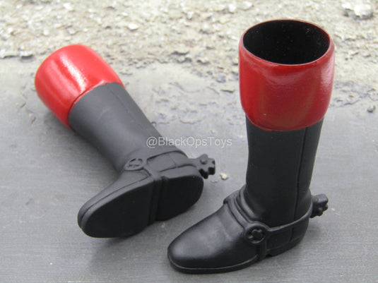 Revolutionary War - Red & Black Boots (Foot Type)