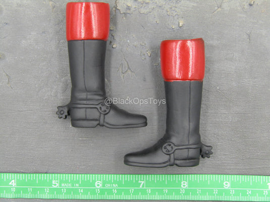 Revolutionary War - Red & Black Boots (Foot Type)