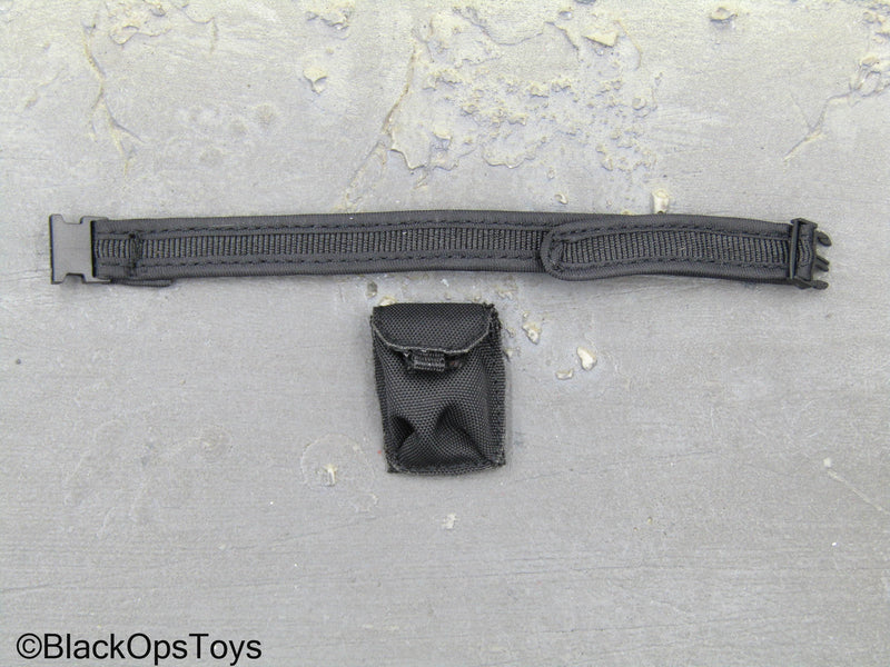 Load image into Gallery viewer, The Wandering Earth EX. - Black Drop Leg Belt w/Pouch
