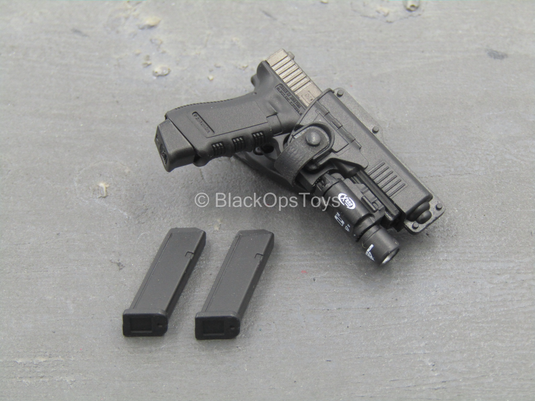 Operation Red Sea PLA Medic - Black Pistol w/Tac Light & Holster