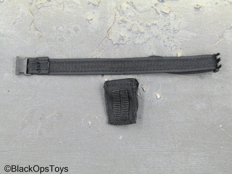 Load image into Gallery viewer, The Wandering Earth EX. - Black Drop Leg Belt w/Pouch
