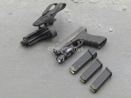 Operation Red Sea PLA Medic - Black Pistol w/Tac Light & Holster
