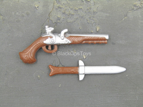 Revolutionary War - Continental Navy - Flintlock Pistol w/Knife