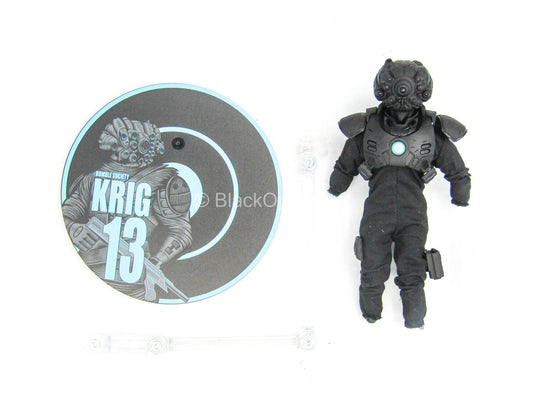 1/12 - Krig-13 Black Spartan - Light Up Complete Armored Body w/Head Sculpt