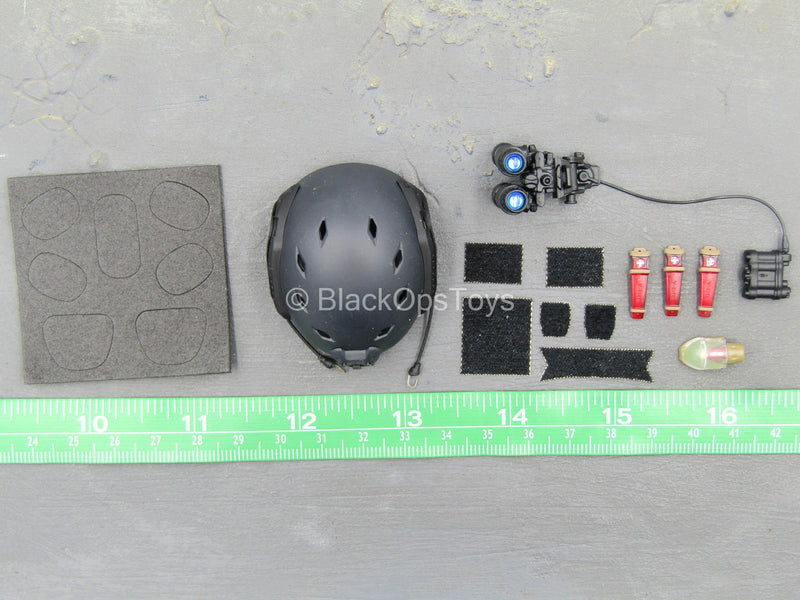 Load image into Gallery viewer, S.A.D. Low Profile - Grey Helmet w/NVG Set
