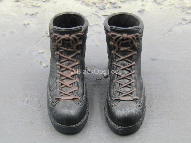 Load image into Gallery viewer, SAD HALO Infiltration - Black Combat Boots (Peg Type)
