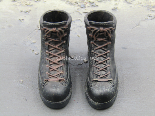 SAD HALO Infiltration - Black Combat Boots (Peg Type)