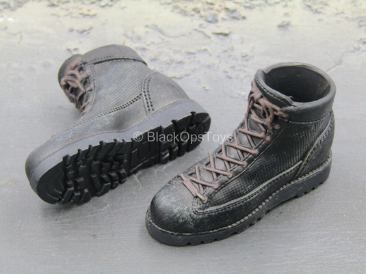 SAD HALO Infiltration - Black Combat Boots (Peg Type)