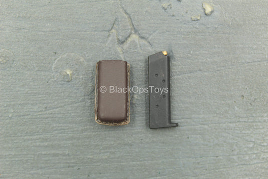 GI JOE - Joe Colton - 1911 Pistol Magazine w/Brown Holster