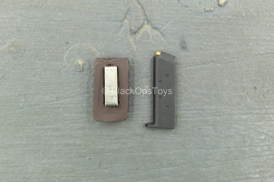 GI JOE - Joe Colton - 1911 Pistol Magazine w/Brown Holster