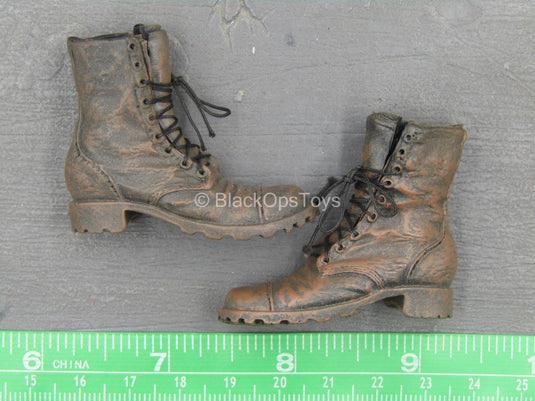 Wolf Warrior - Weathered Brown Boots (Peg Type)