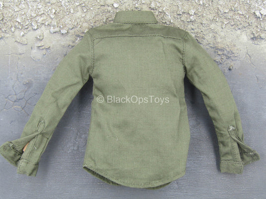 Wolf Warrior - Green Button Up Shirt