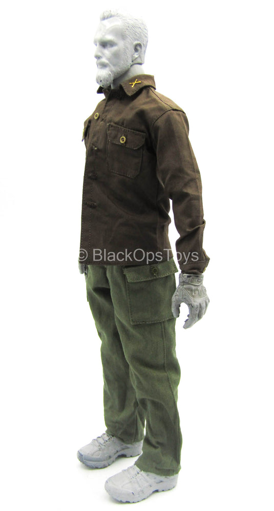 WWII - US Captain Miller - Button Up Shirt w/Combat Pants