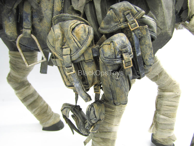 Load image into Gallery viewer, Weathered Undead Horse w/Weathered Saddle &amp; Gear Set
