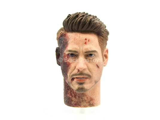 Custom Tony Stark Head Sculpts 2-Pack - MINT IN BOX