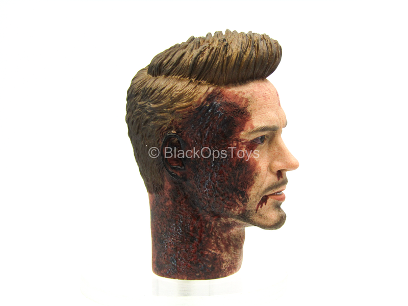 Load image into Gallery viewer, Custom Tony Stark Head Sculpts 2-Pack - MINT IN BOX
