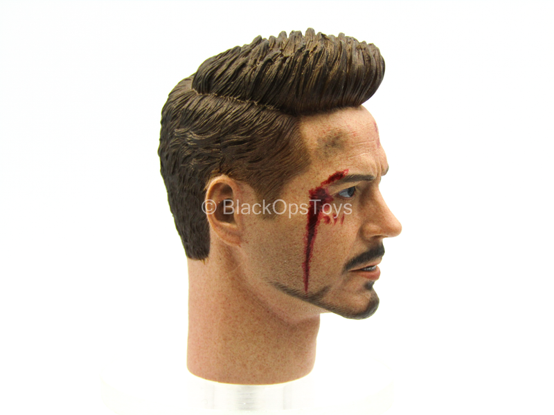 Load image into Gallery viewer, Custom Tony Stark Head Sculpt (Type 2)
