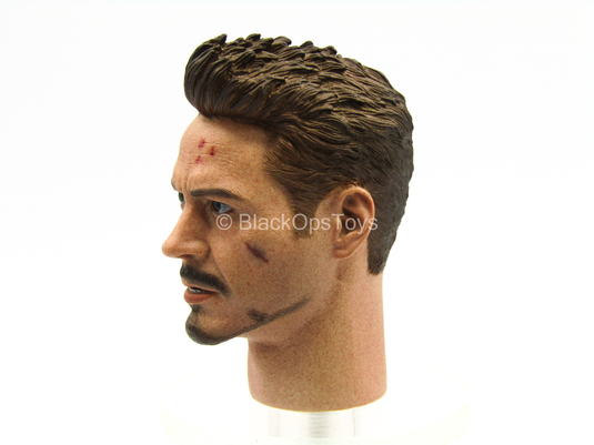 Custom Tony Stark Head Sculpts 2-Pack - MINT IN BOX