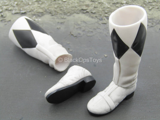 Golden Black Hero - White & Black Boots (Peg Type)