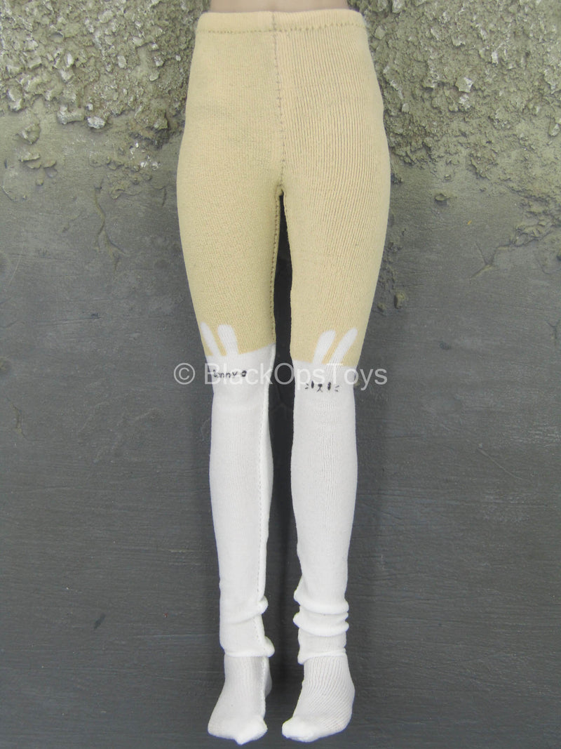 Load image into Gallery viewer, Armed Female 3.0 - Tan &amp; White Leggings
