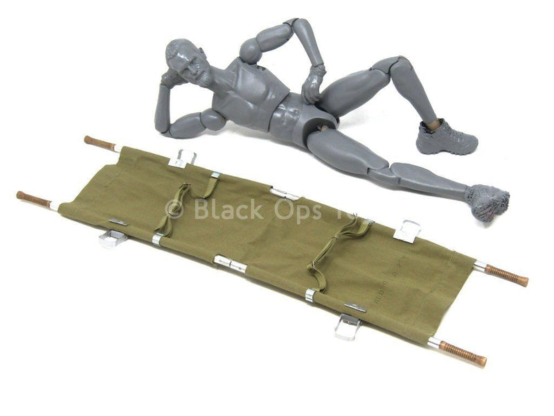 Load image into Gallery viewer, WWII - Combat Medic Dixon - Tan Fabric Triage Stretcher
