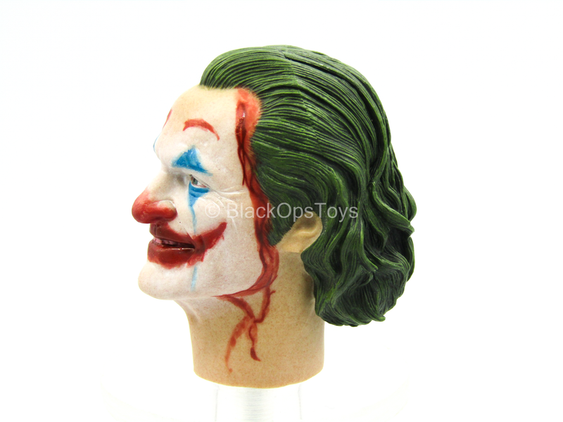 Load image into Gallery viewer, The Humorist - Bloody Male Head Sculpt w/Green Hair
