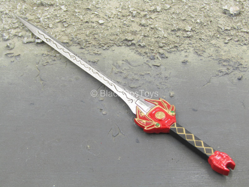 Load image into Gallery viewer, Golden Red Hero - Futuristic Sword
