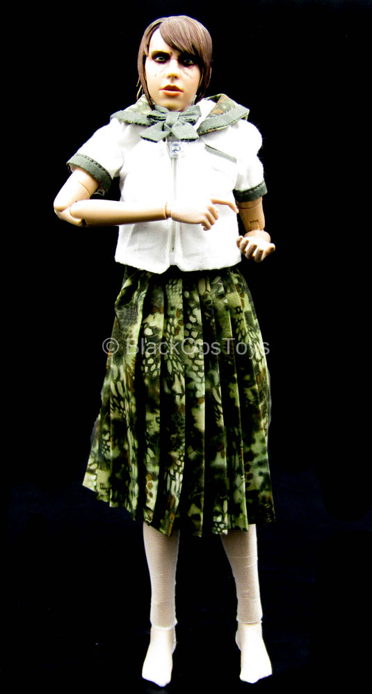 Armed Female 3.0 - White & Kryptek Camo School Girl Uniform Set