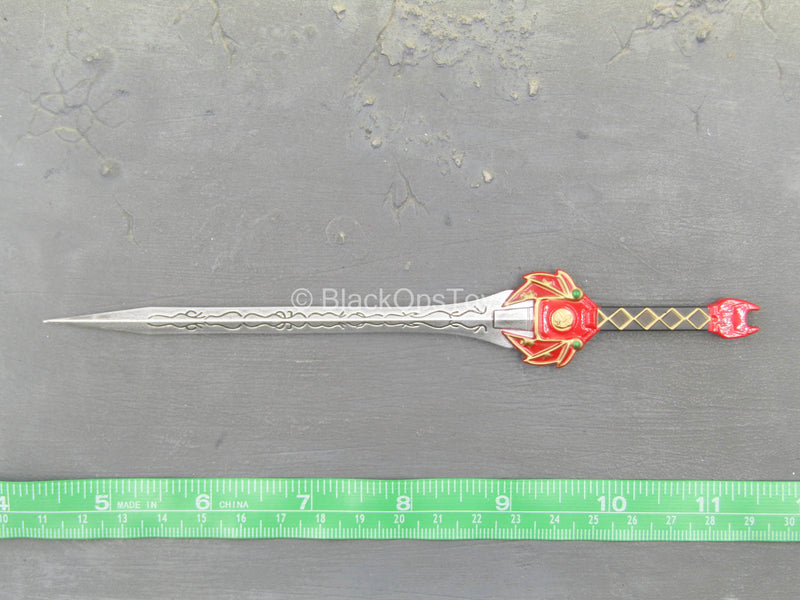 Load image into Gallery viewer, Golden Red Hero - Futuristic Sword
