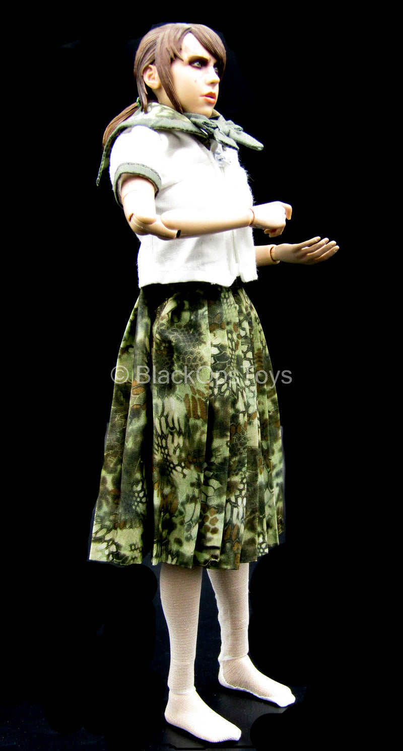 Load image into Gallery viewer, Armed Female 3.0 - White &amp; Kryptek Camo School Girl Uniform Set
