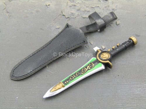 Golden Red Hero - Green & Gold Like Dagger w/Sheath