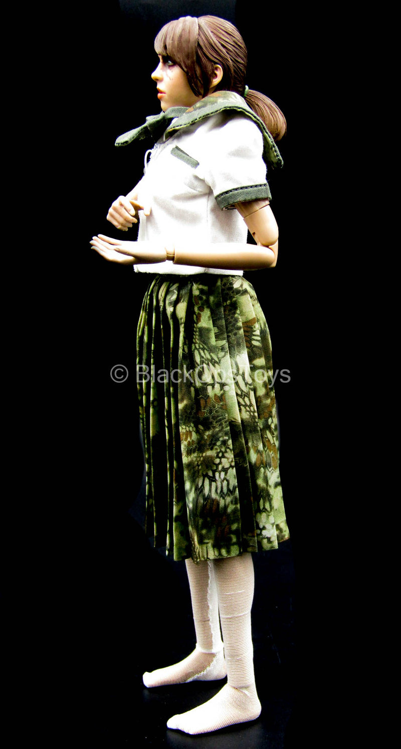 Load image into Gallery viewer, Armed Female 3.0 - White &amp; Kryptek Camo School Girl Uniform Set
