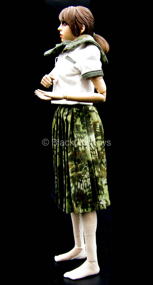 Armed Female 3.0 - White & Kryptek Camo School Girl Uniform Set