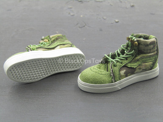 Armed Female 3.0 - Green Tropical Multicam SK8 Shoes