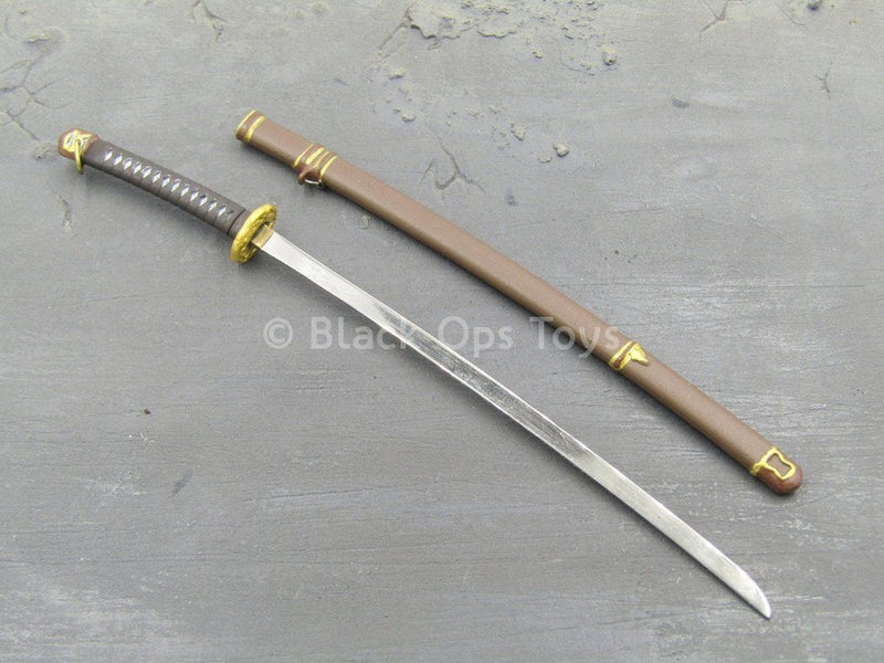 Load image into Gallery viewer, WWII - 77th Infantry Captain Sam - Shin Gunto Blade &amp; Sheath
