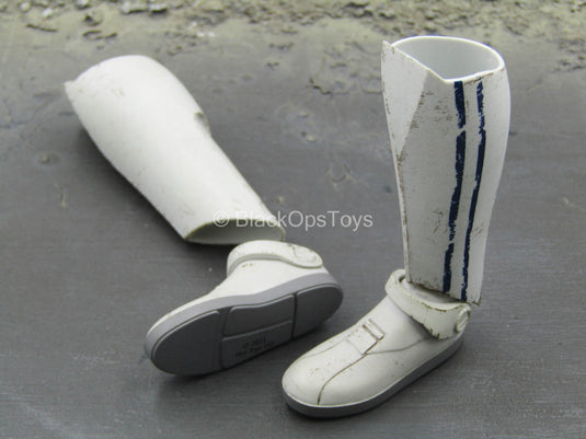 Star Wars 501st Clone Trooper - Blue & White Boots (Peg Type)