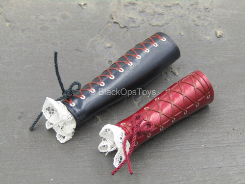 Batman Arkham Harley Quinn - Black & Red Arm Sleeves