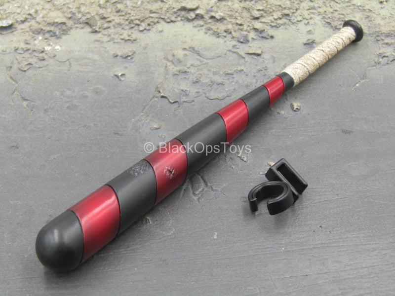 Load image into Gallery viewer, Batman Arkham Harley Quinn - Red &amp; Black Baseball Bat w/Holster
